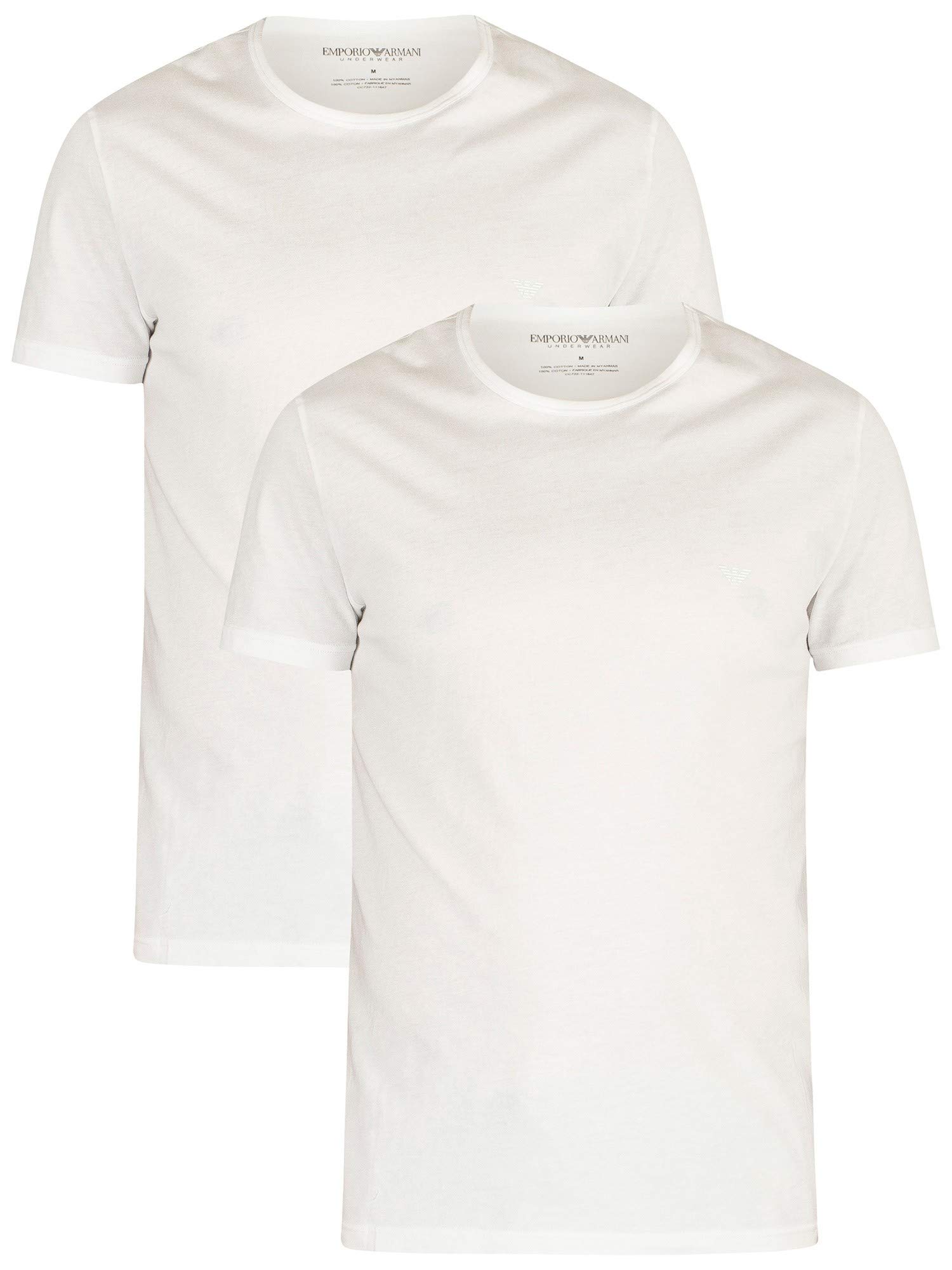 Emporio Armani 111647 Camiseta Interior Hombre, Blanco (White/White), S