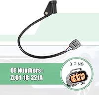 Vista 5 de X AUTOHAUX Sensor de posición del cigüeñal del coche ZL01-18-221A para Mazda Miata 1999-2005