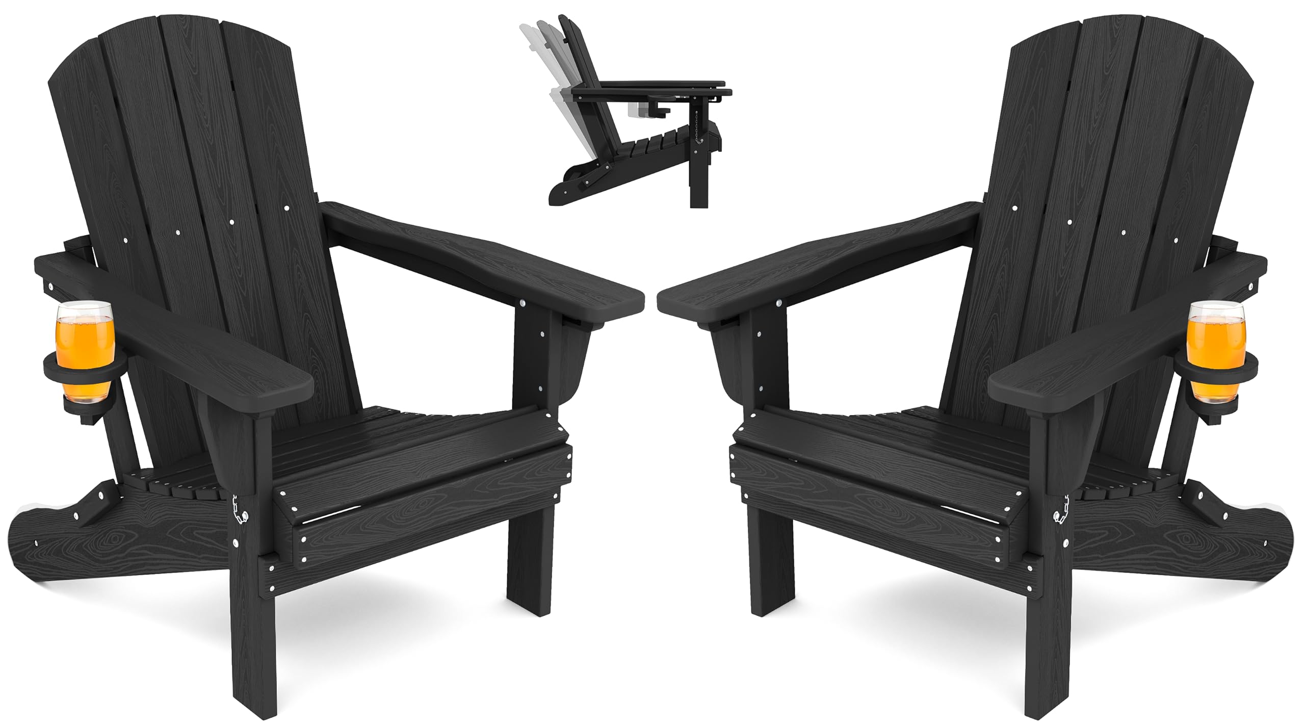 SERWALL Folding Adirondack Chair