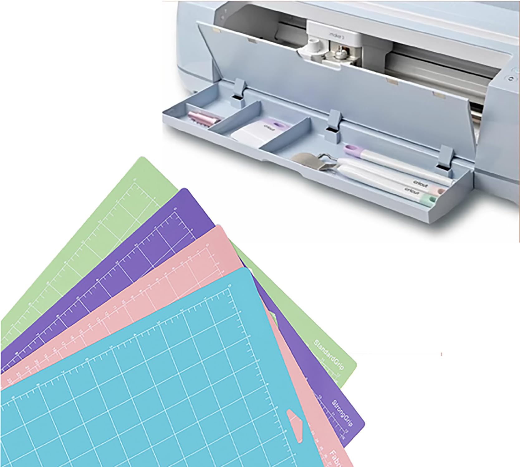 Cricut LighGrip™ Mat 30,5x30,5 Cm Tappetino Colla Leggera Per Il Taglio Di Per Cricut Maker - Foto 2