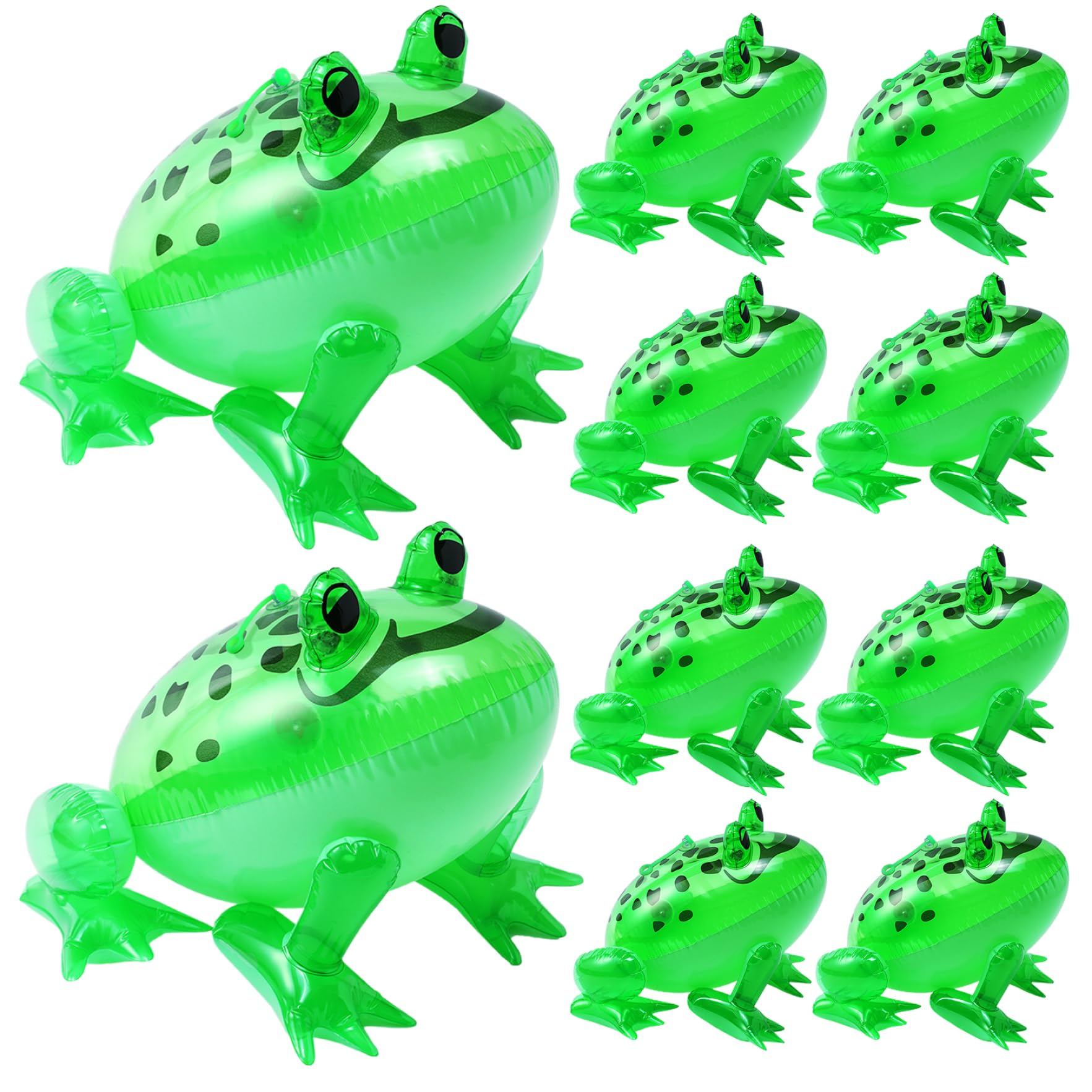 Amazon | TOPofly カエルバルーン 空気注入式カエル 10個入り