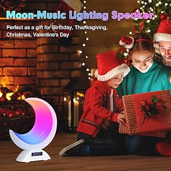 Amazon.com: BRNEWO Magical Moon Lamp Alarm Clock, Cute RGB Color