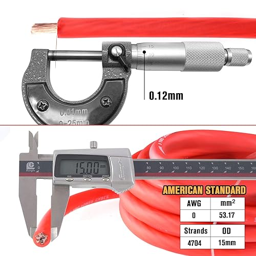 Miniatura 3 de Kit completo de cableado de amplificador de calibre 0 AWG, kit completo de cableado de instalación de amplificador de 0 AWG. El kit de cableado de
