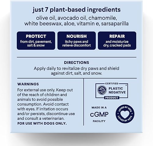 Miniatura 9 de Paw Hero - Bálsamo de patas para perros, a base de plantas, seguro para lamer, hidratante y curativo, súper bálsamo para patas secas, agrietadas y