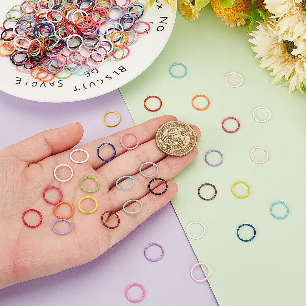 PH PandaHall 480 Pz Anelli Aperti Anello Di Salto In Ferro Colorato,16