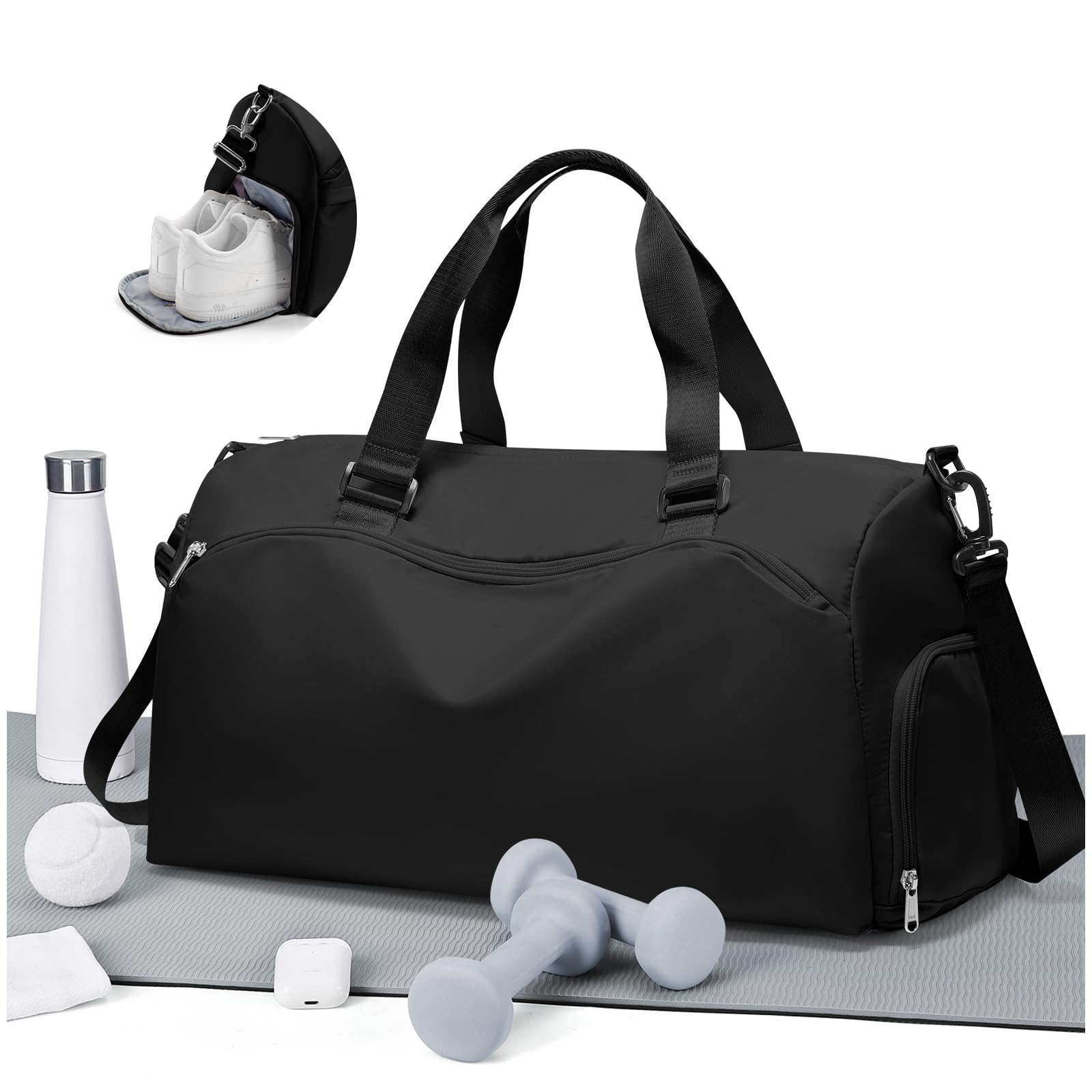 Gym Bag for Women with Shoe Compartment Travel Duffel Bag for Men Sports Gym Tote Bags Carry on