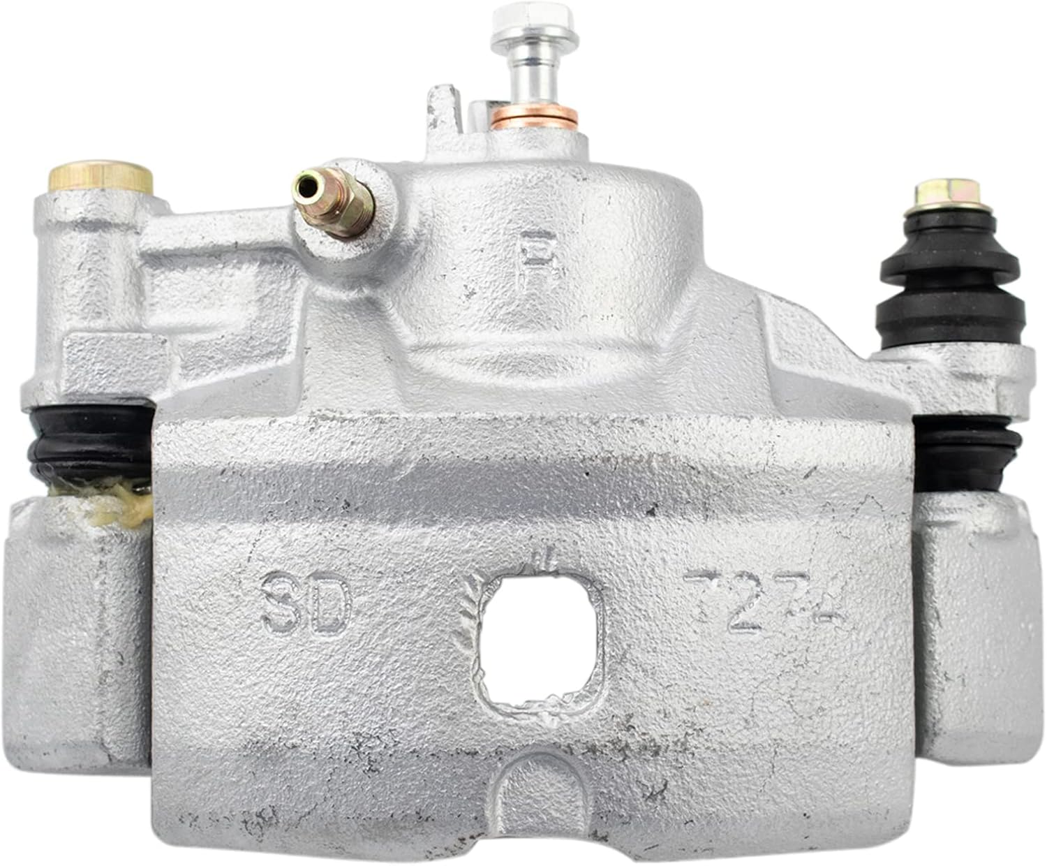 TRQ Front Brake Pad and Rotor Set Ceramic Drilled Slotted Coated Vented Rotors Calipers Compatible with 1990-2000 Honda Civic 1993-1997 Civic del Sol 1990-1991 CRX