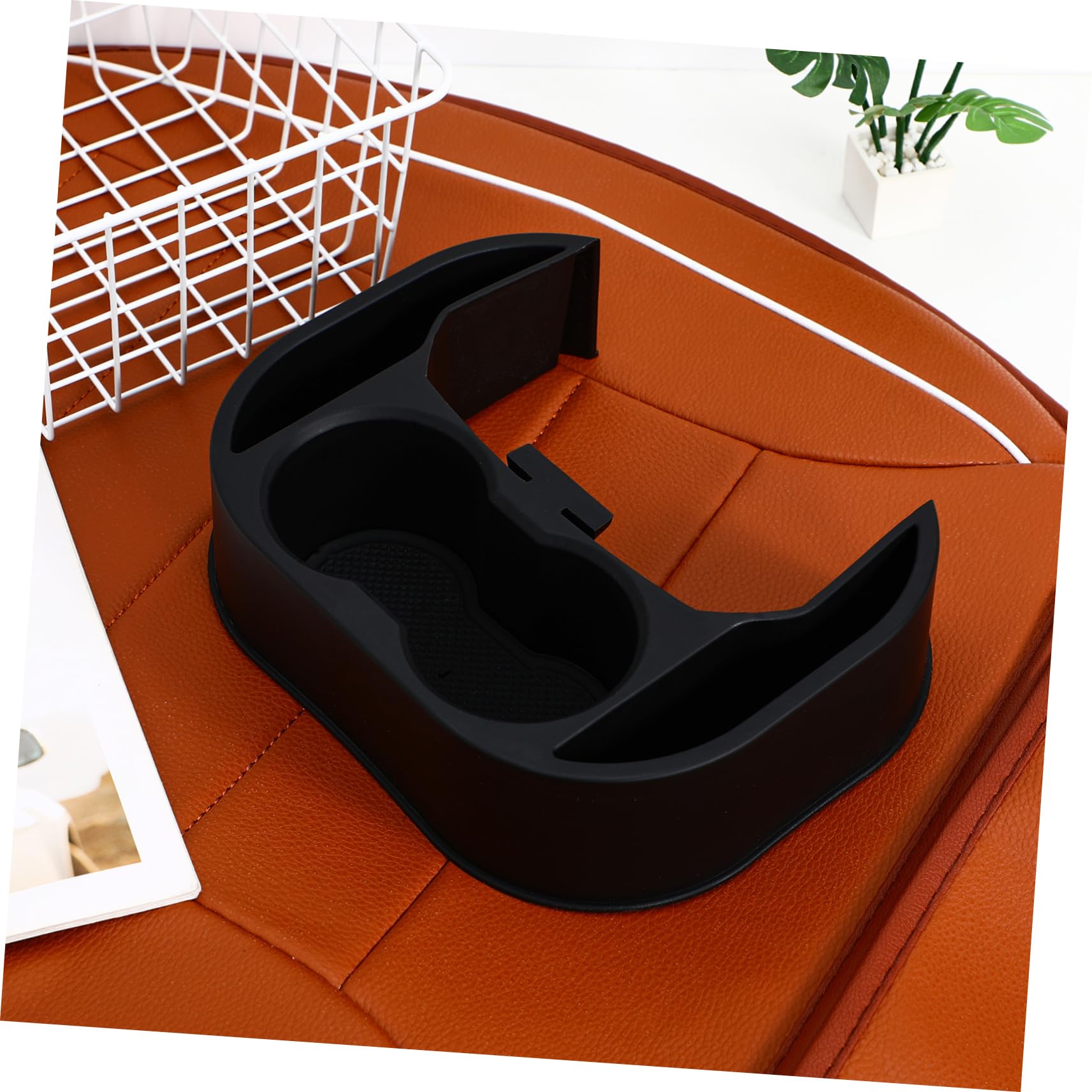 Mobestech Porta Bevande Per Auto Posteriore Organizer Per Seggiolino Accessori Per Organizzazione Auto Compatibile Con Facile Installazione e Design Elegante