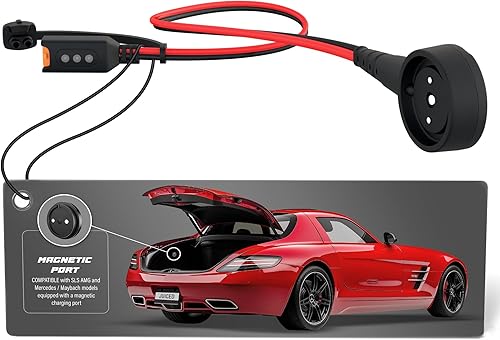 Adaptador JMR para Mercedes-Benz SLS AMG compatible con CTEK (puerto magnético, con indicador)