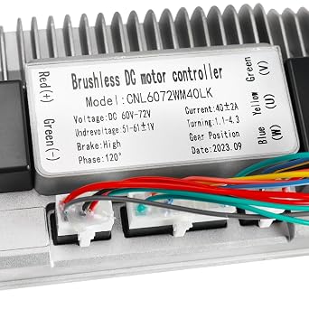 72V 1000W Brushless Electric Motor & Controller with LCD Screen, Twist Throttle, Brake and Accessories for Electric Dirt Bike, Go Kart, ATV, Golf Cart, E-Bike, Trike, Scooter, Quad, Buggy