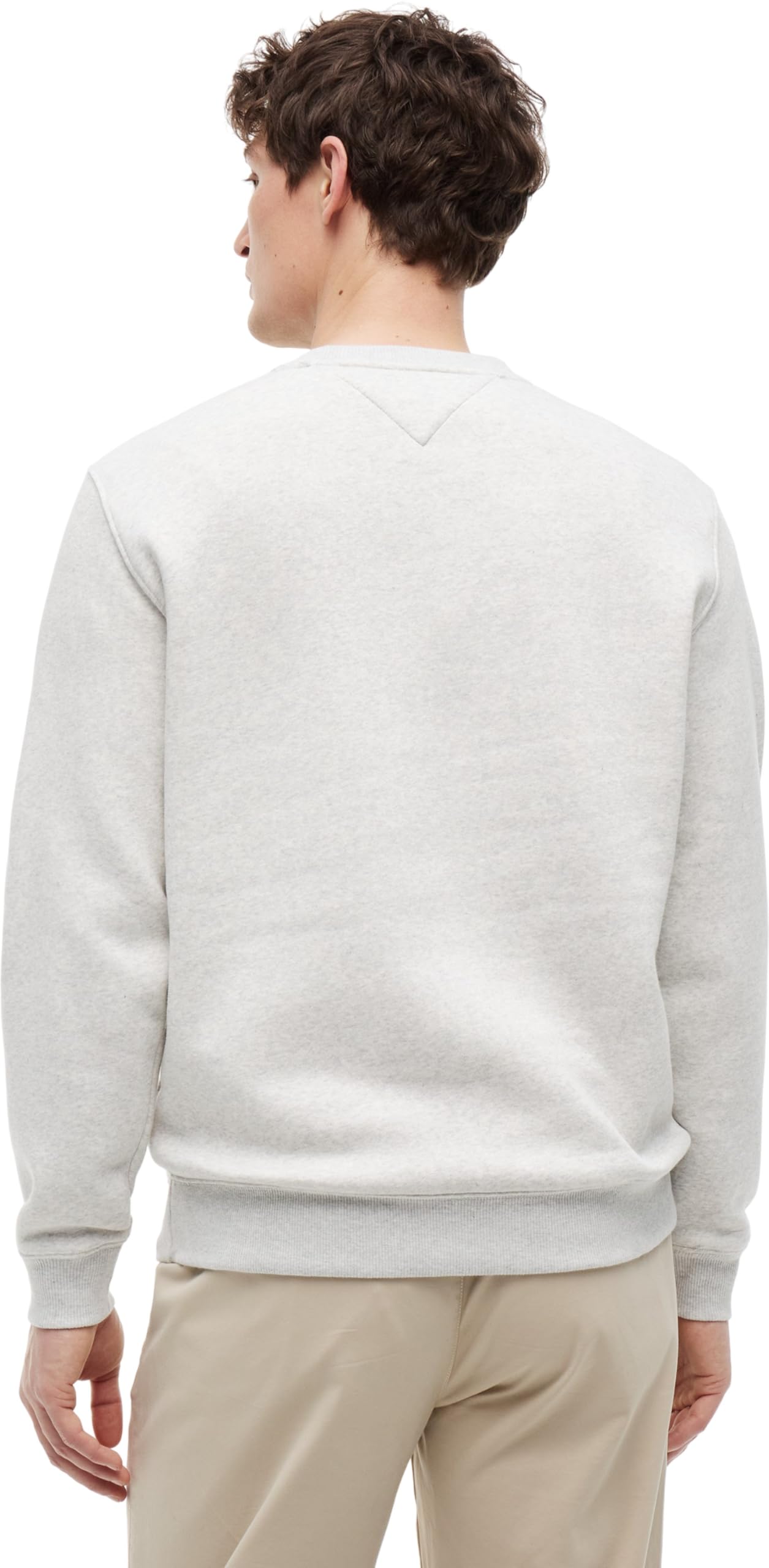 Tommy Jeans Sweat Homme Regular Fit Flag Fleece Col Ras-du-Cou