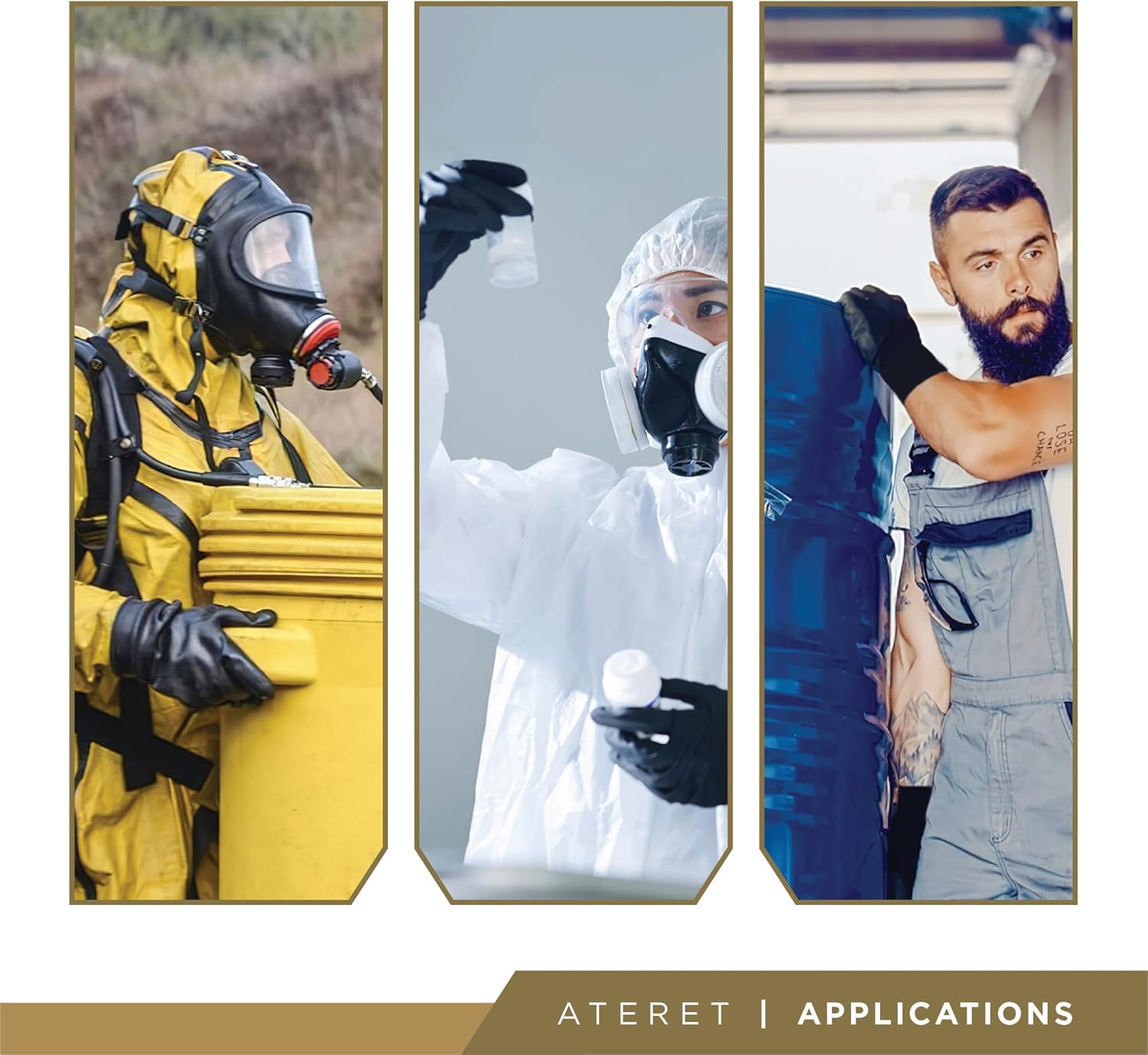 ATERET 12 Pairs Chemical Resistant PVC Work Gloves, Reusable Heavy-Duty Rubber Gloves, Rough