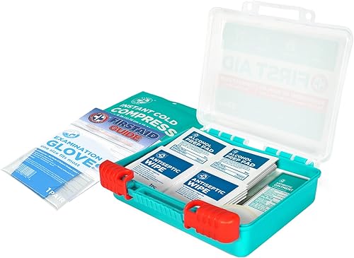 Miniatura 5 de Be Smart Get Prepared Kit de primeros auxilios de 85 piezas en estuche de plástico duradero compacto 069 libras