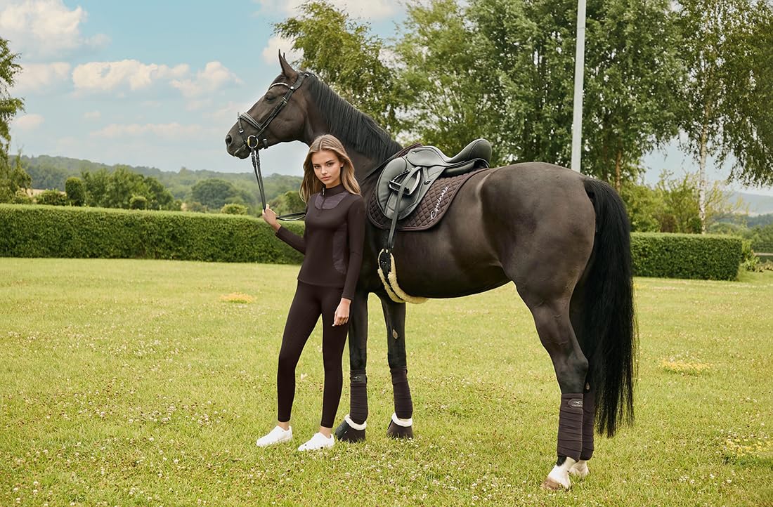 Equinate Damen Funktionsshirt Glide - leichtes Langarmshirt für Reitsport und Training - atmungsaktiv elastisch und angenehm weich auf der Haut