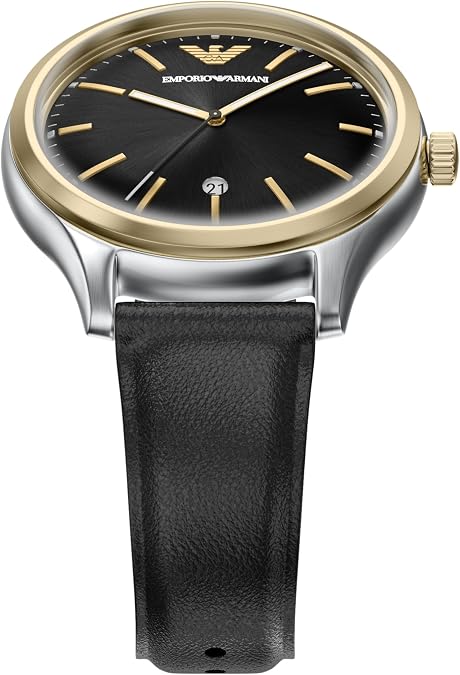 Emporio Armani Three-Hand Date Leather Men's Watch (Model: AR11834)