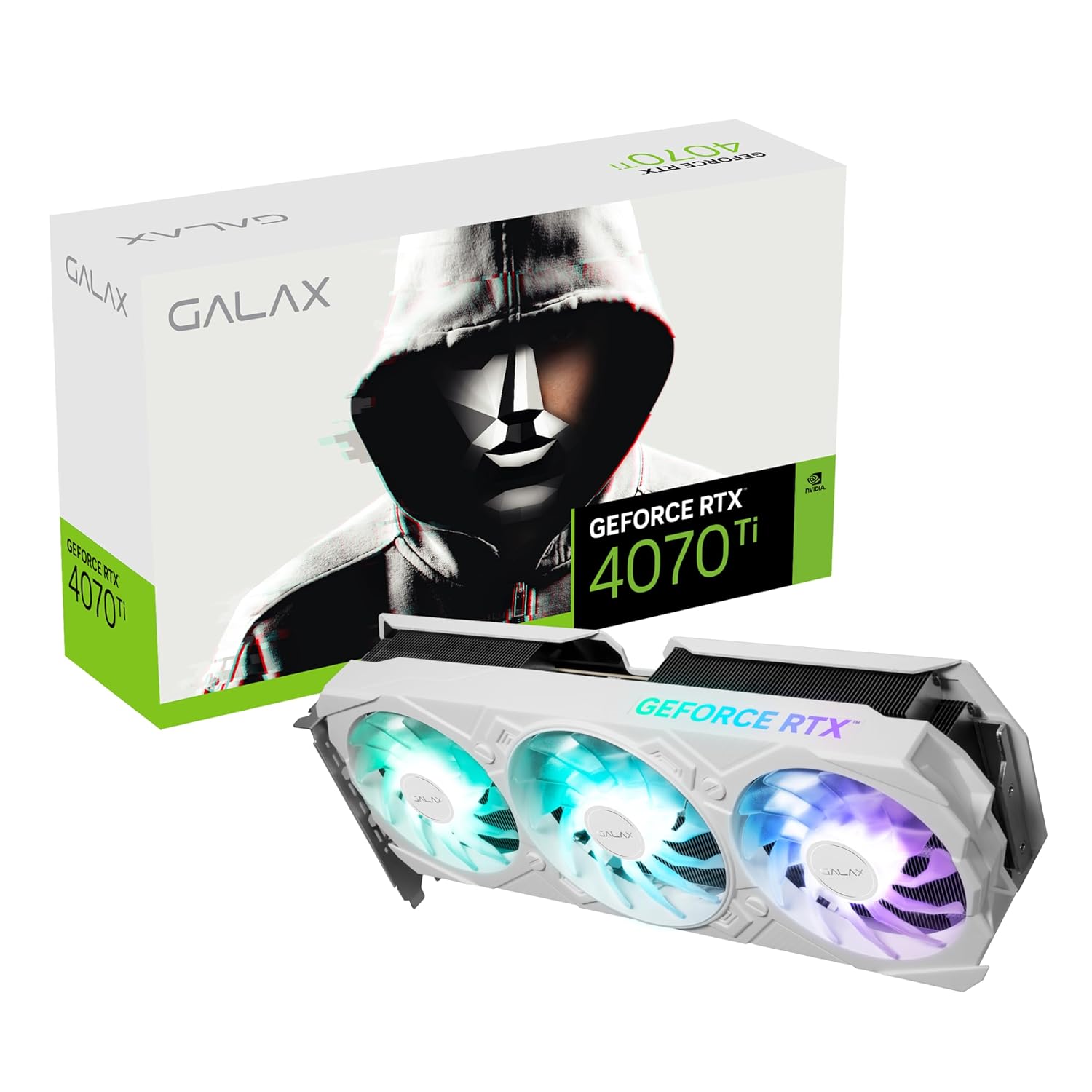 Galax GeForce RTX™ 4070 Ti EX Gamer White 1-Click OC V2 12GB GDDR6X 192-bit DP*3/HDMI 2.1/DLSS 3 | Nvidia RTX 4070 Ti 12GB – 47IOM7MD8KWE