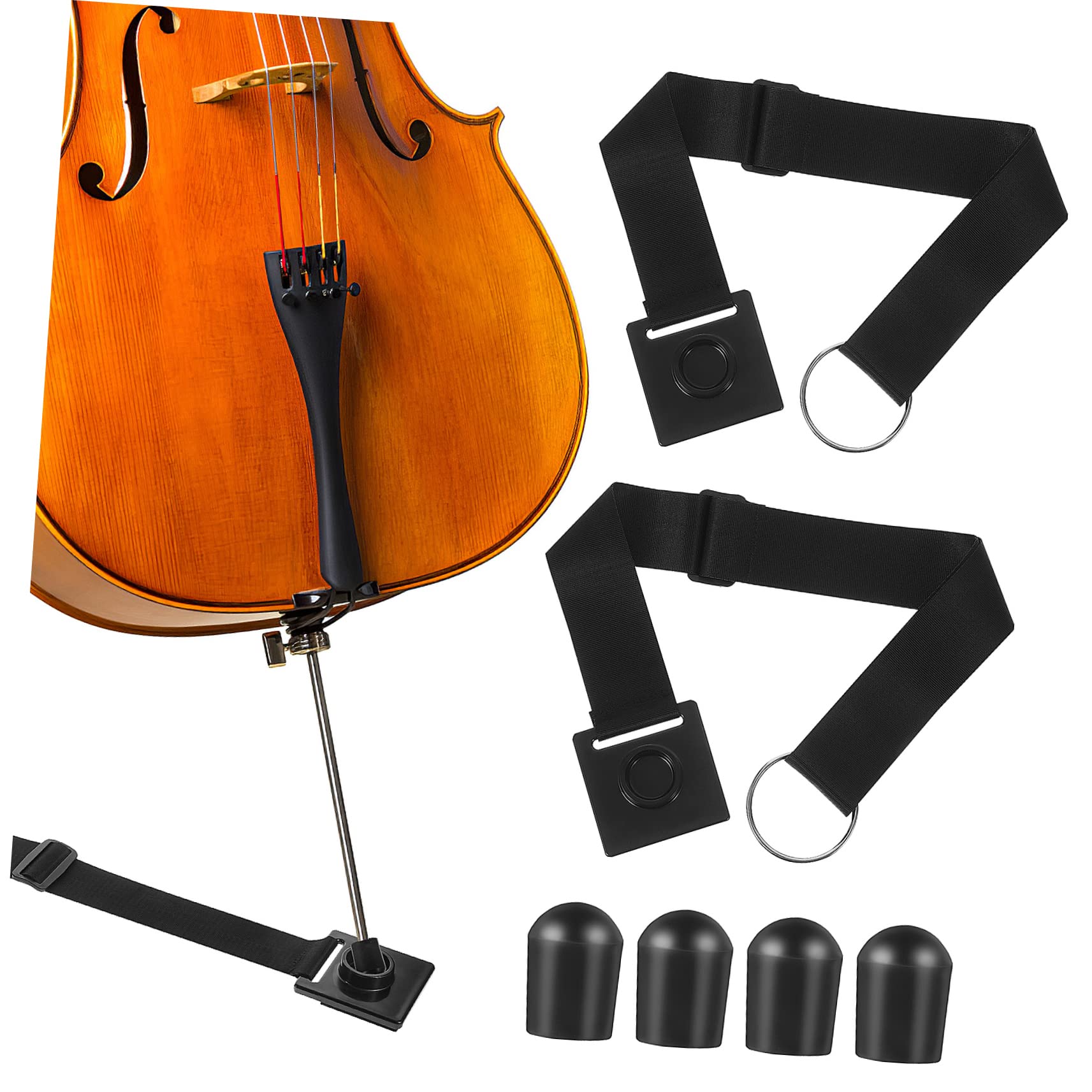 SUPVOX Metal Cello Endpin Stopper - Non-Slip Anchor Rest With Two Positioning Holes, Portable & Durable Cello Accessory