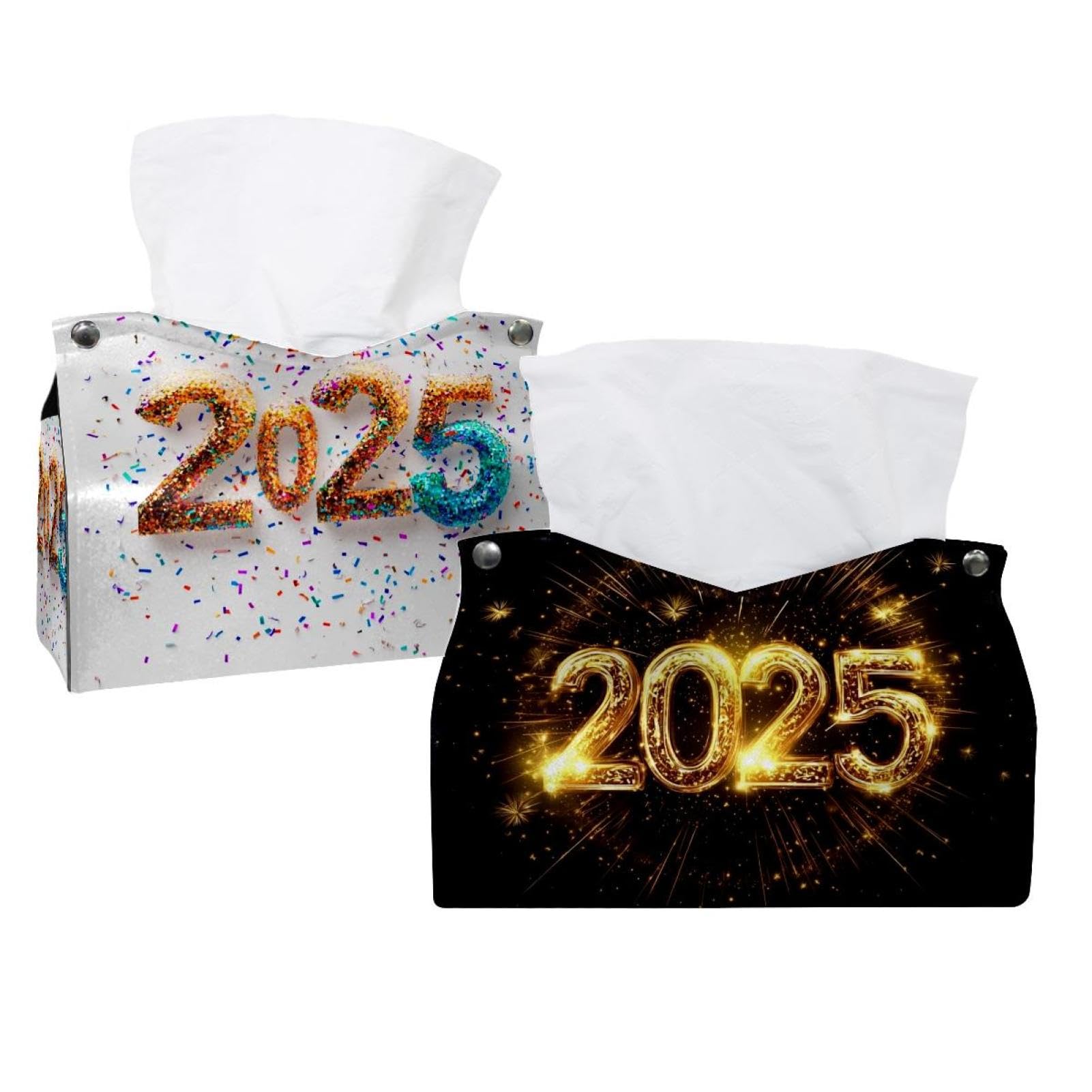 Boîte à mouchoirs en cuir Welcome 2025 distributeur rectangulaire voiture et salon
