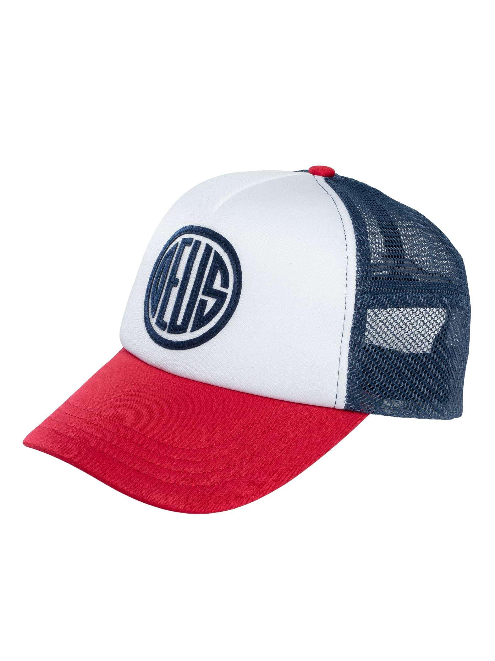 Deus Ex Machina Men's Red/Navy Pill Trucker Cap