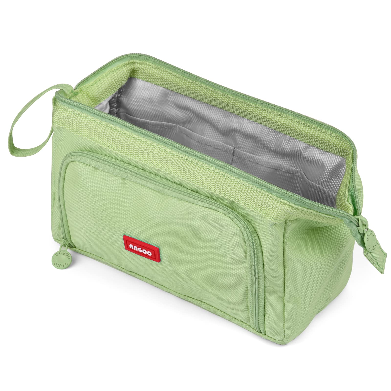 Mamowla Estuche Escolar Estuches de Lápices de Gran Capacidad Estuche Neceser Maquillaje para Niñas Niños Adolescentes Estudiantes Adultos, Verde