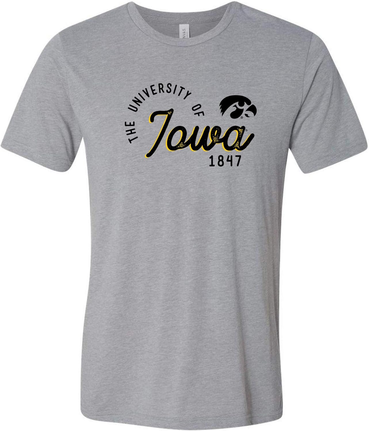 NCAA Sunshine Script, Team Color Canvas Triblend T Shirt, College, University