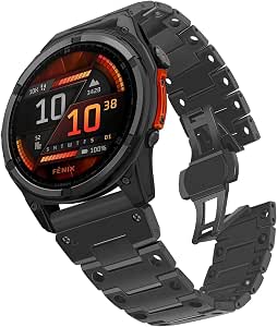 TRUMiRR Titan-Armband Für Garmin Fenix 7/6/5 – 22 Mm, Quick Fit, Verstellbar