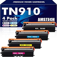 Amstech TN910 TN-910 Compatible Toner Cartridges for Brother TN910 TN-910 TN 910 HL L9310CDW L9310CDWT L9310CDWTT MFC L9570CDW L9570CDWT (Black Cyan Yellow Magenta, 4-Pack)