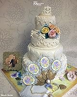 Vista 9 de Marvelous Molds Molde de encaje de silicona Mandy para decoración de pasteles con fondant, pasta de goma y más