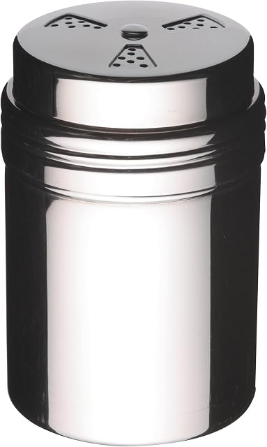 KitchenCraft KCMULTI Adjustable Icing Sugar Shaker / Chocolate Sprinkler, Stainless Steel, 6 x 6 x 9 cm