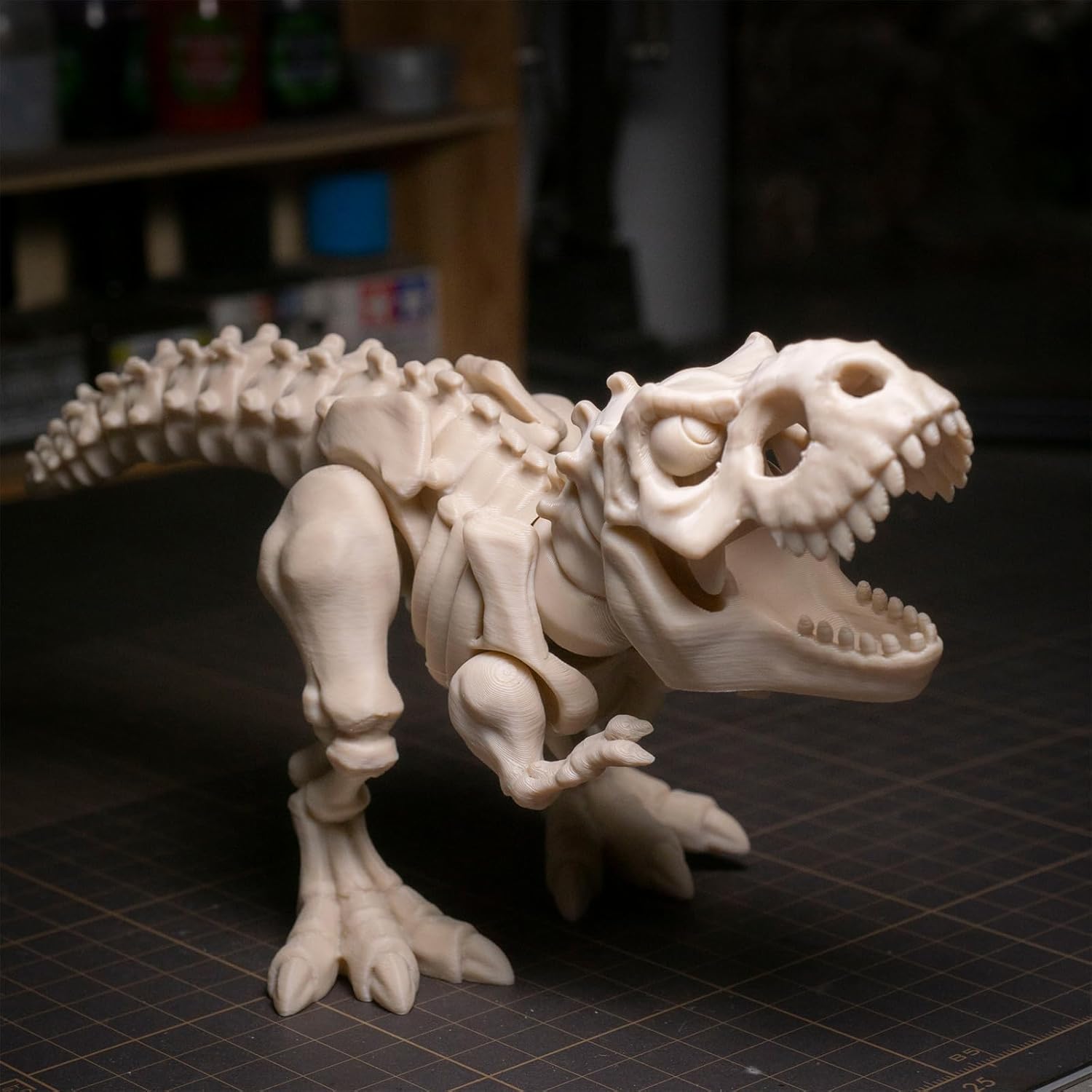 3D Printed Dinosaur, Dinosaur Skeleton Toy, 3D Printed Dragon,3D Printed Animal, Fingertip 3D Printed Toys for Autism Hyperactivity Disorder-Home Office Decor Executive Desk Toys