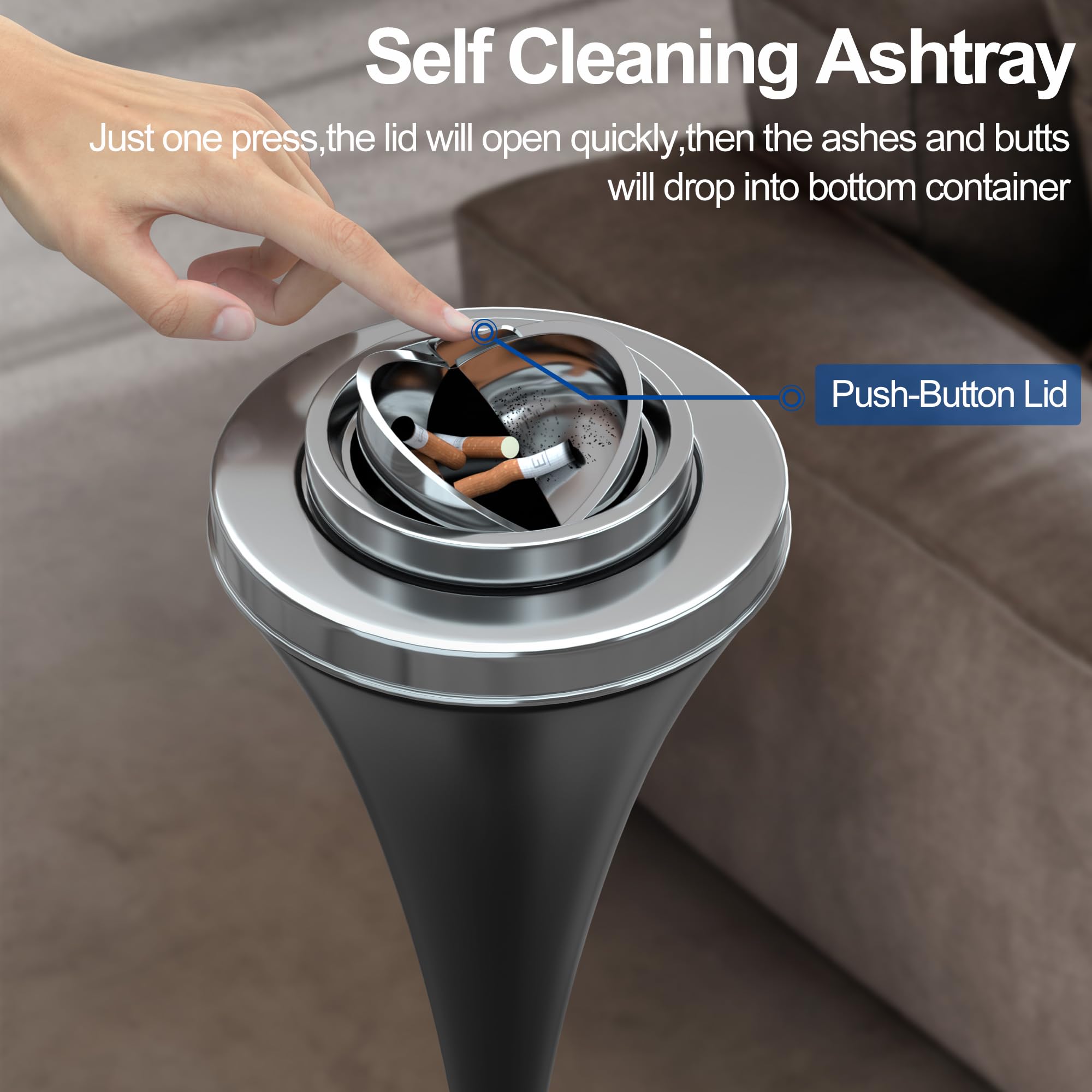 Amazon.com: RELIANCER Floor Standing Ashtray w/Detachable Cigar
