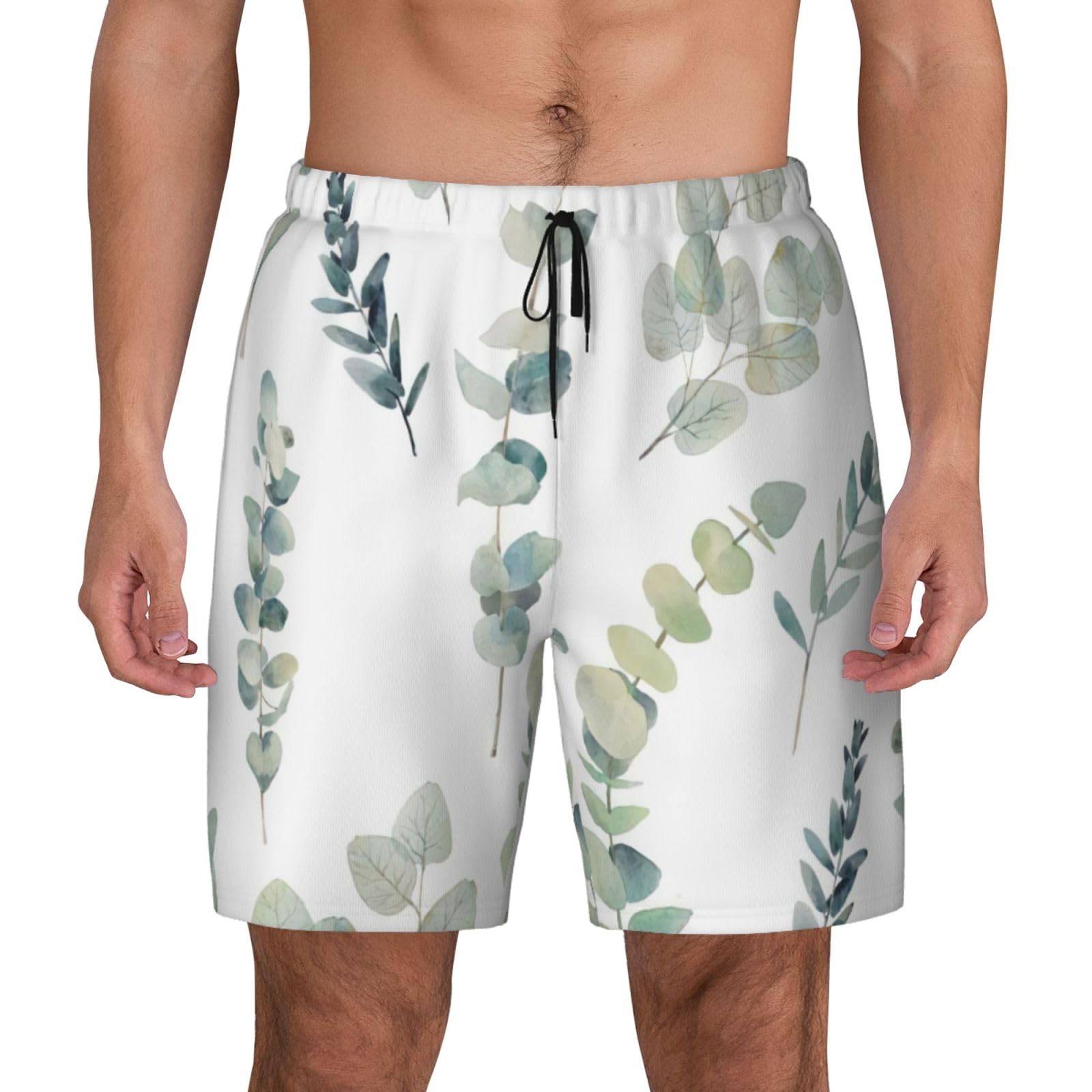 Maillot de bain imprimé feuilles d'eucalyptus doublure de qualité - 8