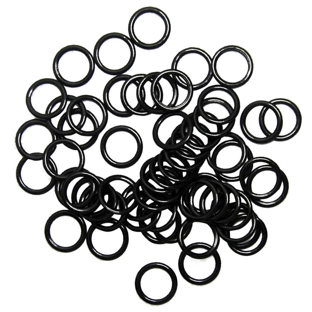 Geardeangloow 100 Pieces Metal Bra Lingerie Strap Sewing Clip Hook O Rings Slider Black 10mm, 10mm Figure 0