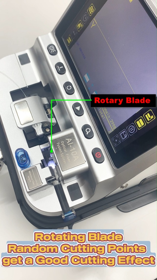 Image of AI-20 Fiber Fusion Splicer Core Alignment Automatic FTTH Fiber Optical Welding Machine 6s Splicing Six Motor 15s Heating Built-in VFL & OPM Function with Highly Integrated Cleaver(7800mAh)