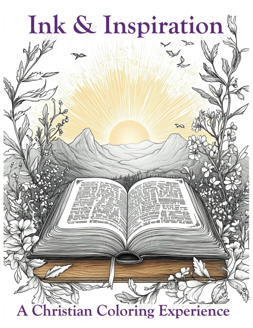 Ink & Inspiration: A Christian Coloring Experience: Meditative Coloring Pages Inspired by Christian Wisdom