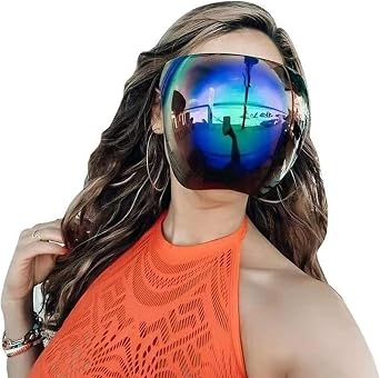 Oversized Huge Big Mask Shield Full Face Polarized Large Mirror Sunglasses...