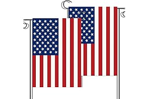 2-Pack American Flag Garden Flags