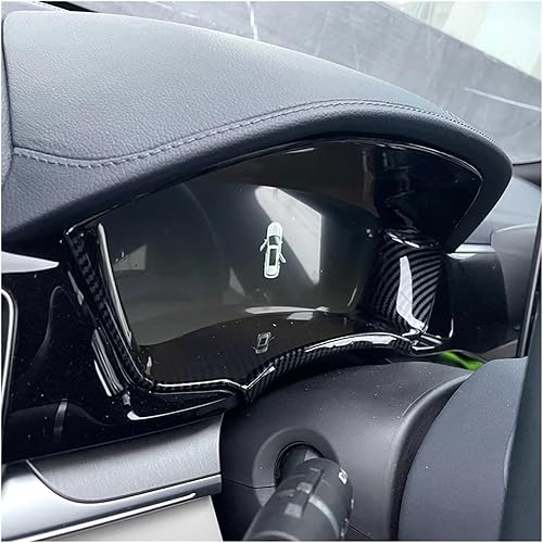 Miniatura 3 de Accesorios compatibles con BYD Song Plus 2022-2023 Instrumento de instrumentos de bisel Trim de fibra de carbono