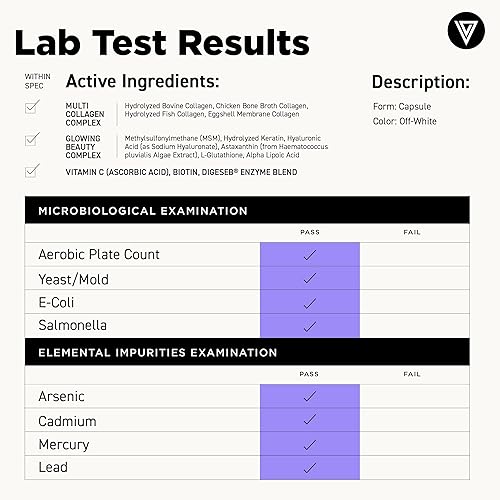 Miniatura 3 de Vital Vitamins Multi Collagen Plus - Biotina, ácido hialurónico, vitamina C - Colágeno para mujeres y hombres - Suplemento de apoyo al crecimiento