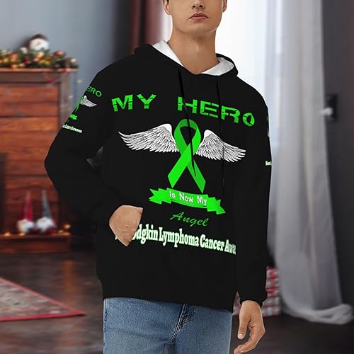 Miniatura 8 de Pullover Heavyweight Fleece Hoodie Vintage Hoodies Long Sleeve Casual Sweatshirt with Pocket Black Rope for Men Women