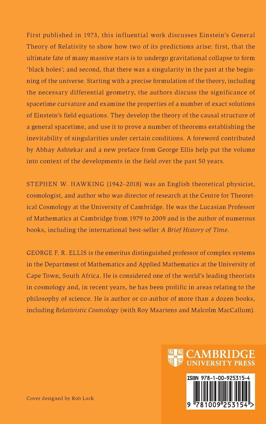 The Large Scale Structure of Space-Time: 50th Anniversary Edition (Cambridge Monographs on Mathematical Physics)