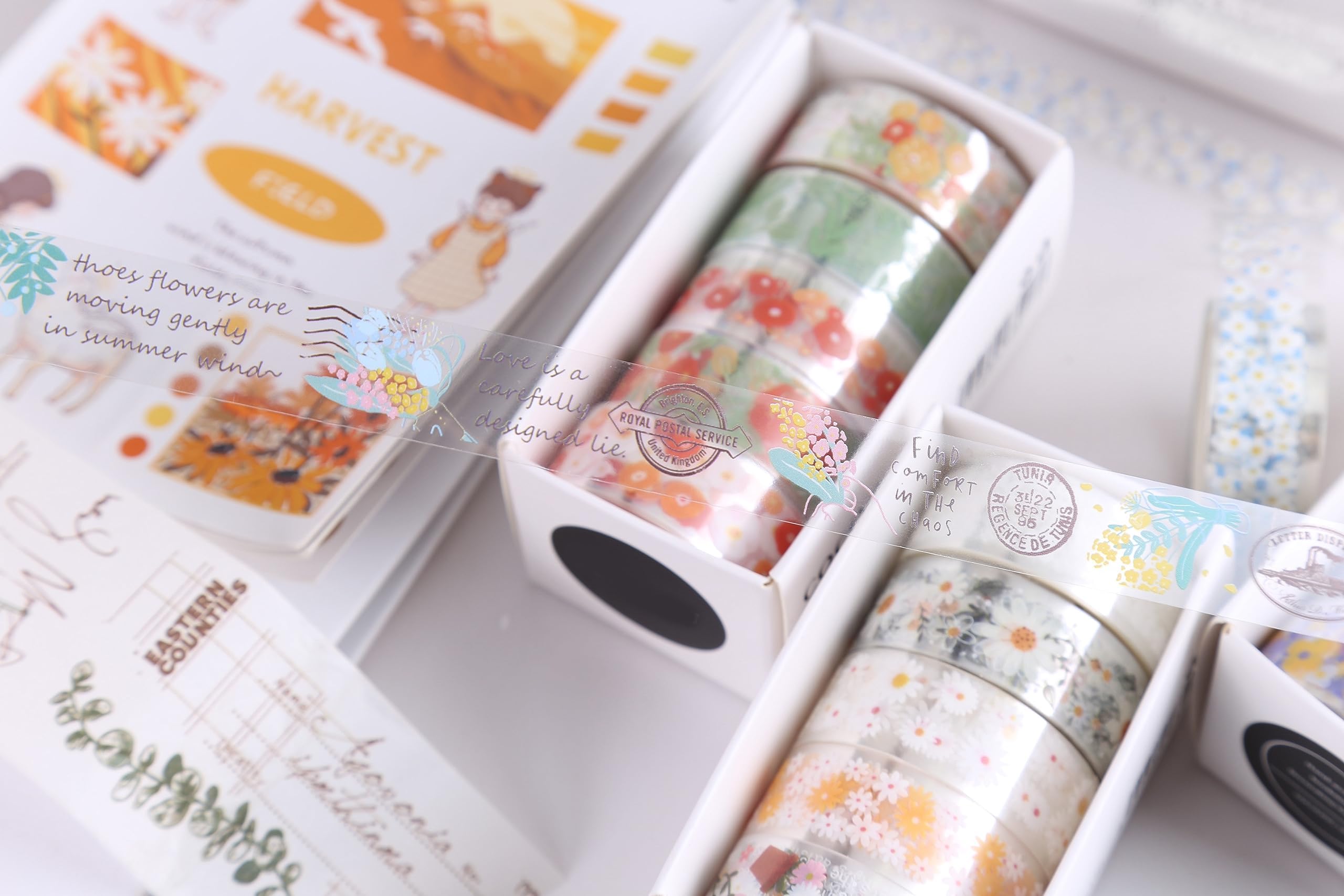 EXCEART 20 Rotoli Glitter Washi Tape Colorato Nastro Adesivo Colorato