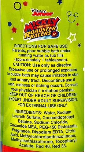 Miniatura 3 de Disney Mickey Mouse - Baño de burbujas de 8 onzas, aroma a bayas demasiado frescas, parabenos no tóxicos y sin BPA