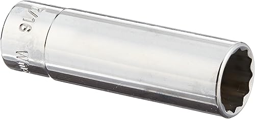 Williams JHWMD-1214 SUPERTORQUE - Enchufe SAE de 14 pulgadas de profundidad, 12 puntos, tamaño de 716 pulgadas, acabado cromado altamente pulido,