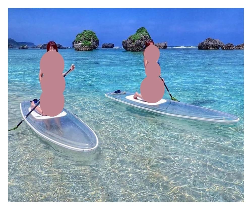 clear sup クリア　サップ　スタンドアップパドルボード Amazon | Surfboard Glass Sup クリアパドルボード 透明
