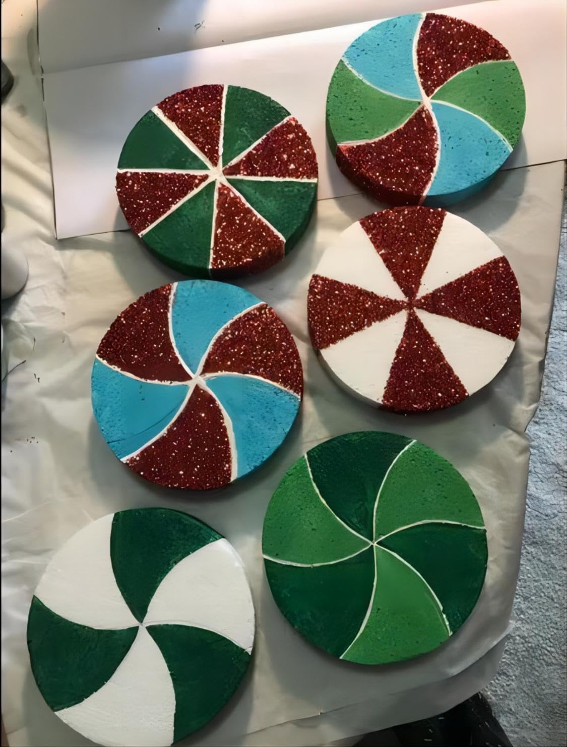 Crafare Círculos de espuma de 6 x 6 pulgadas para manualidades, paquete de 20 unidades de poliestireno redondo de 1 pulgada de grosor, blanco para bodas, vacaciones, Navidad, manualidades y proyectos