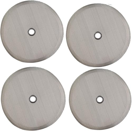 Filtro de repuesto para prensa de café francés, 4.6 pulgadas, universal, 12 tazas (50.7 fl oz), malla de filtro de metal de acero inoxidable