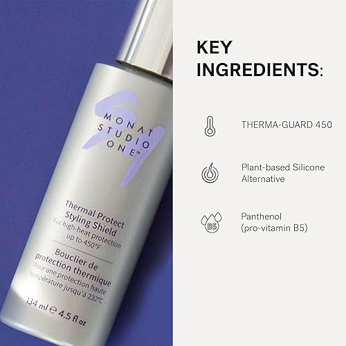 Miniatura 5 de MONAT Studio One Thermal Protect Styling Shield - Protector térmico para productos de peinado del cabello. Protección térmica para cabello contra el