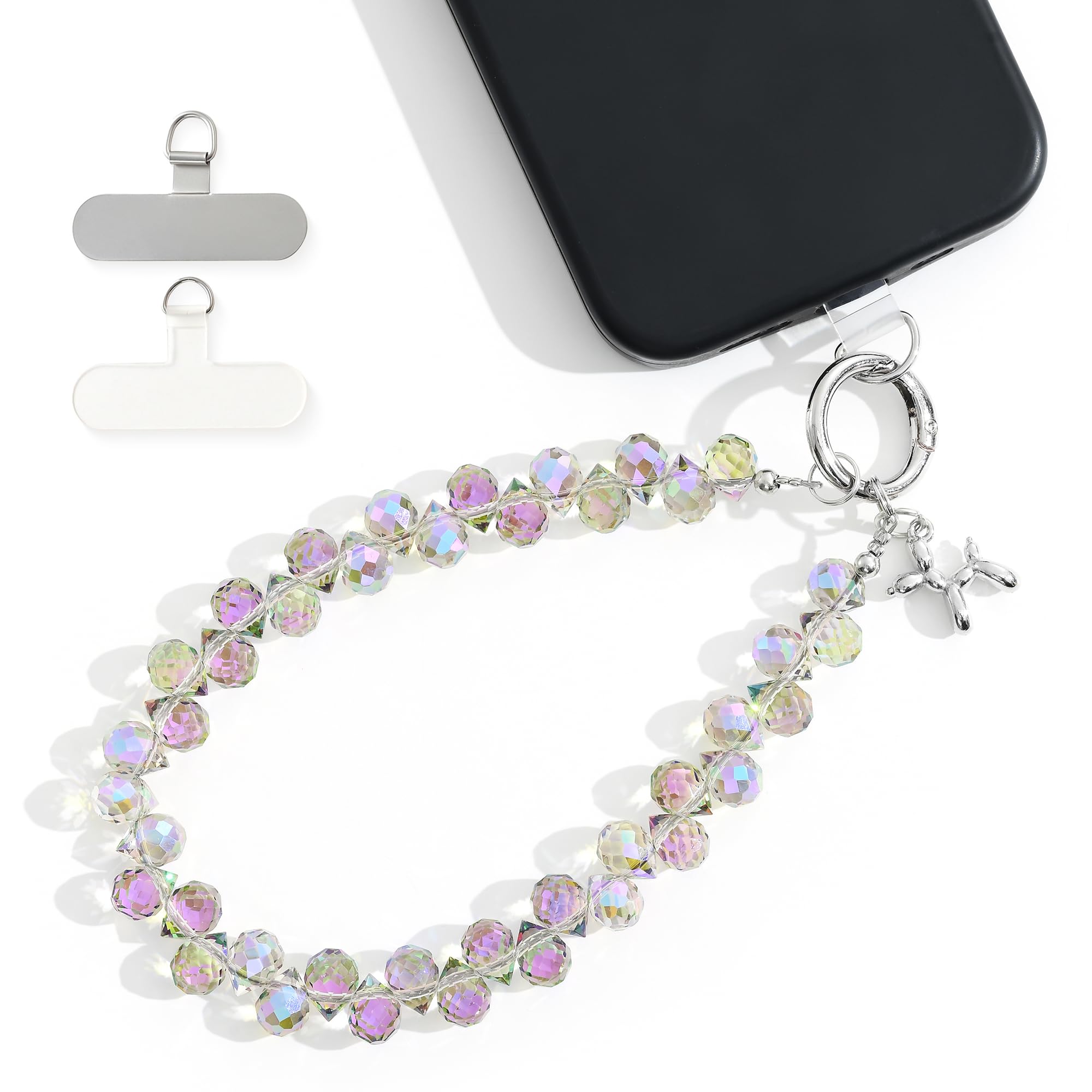 Amazon.com: Crystal Phone Wrist Strap Phone Charm Chain