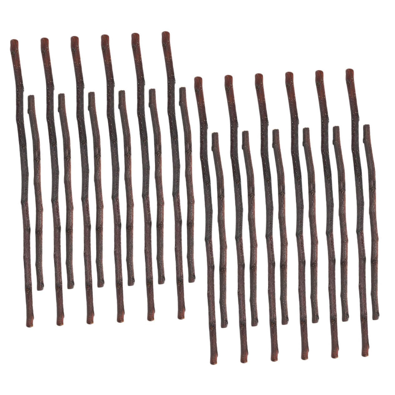 60 Piezas palitos de artesanía ramitas de madera para manualidades accesorios rústicos para fotos Artesanía a mano ramitas artesanales Café